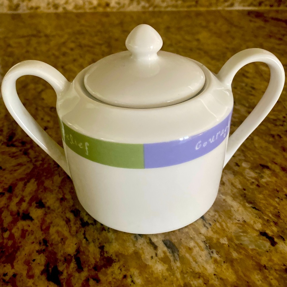 Mary Kay Pastel Inspirational Covered Sugar Bowl